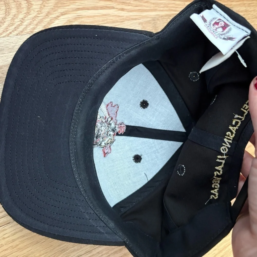 Vintage Excalibur Hat NEW Hotel Las Vegas Casino Black Embroidered SnapBack